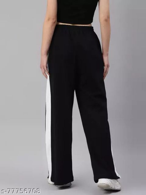 GREEN-SHADE Women Regular Fit Black Polyester Trousers - Image 6