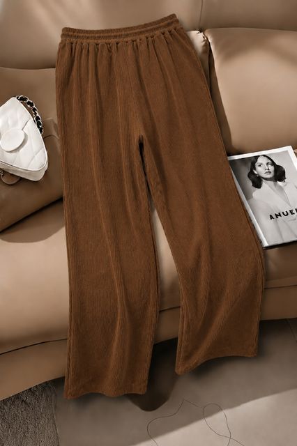 METRONAUT Relaxed Men Brown Cotton Blend Trousers - Image 5