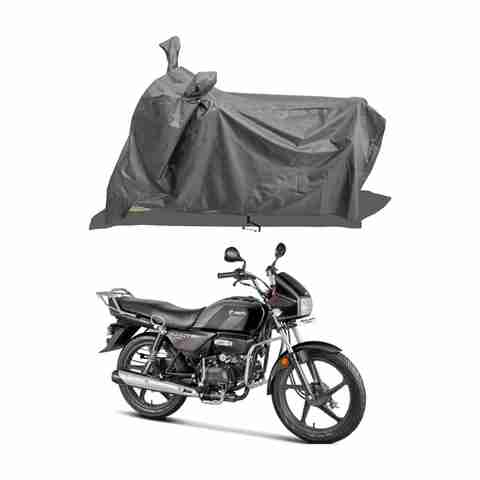 Kanisha Waterproof Two Wheeler Cover for Hero Splendor Plus, Grey - Image 5