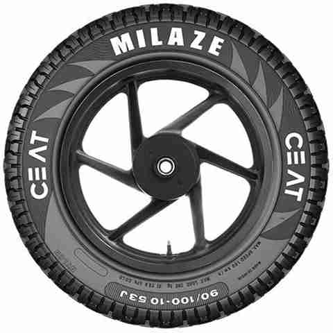 CEAT Milaze 90/100-10 X5 TL Two Wheeler Tyre - Image 2