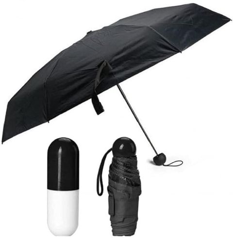 Dizaa Ultra Light Mini 3 Fold Compact Pocket Umbrella (Black) - Image 6
