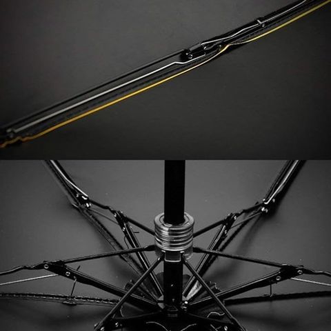 Dizaa Ultra Light Mini 3 Fold Compact Pocket Umbrella (Black) - Image 7