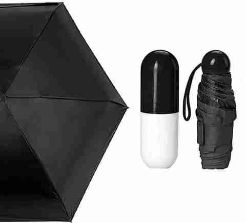 Dizaa Ultra Light Mini 3 Fold Compact Pocket Umbrella (Black) - Image 5