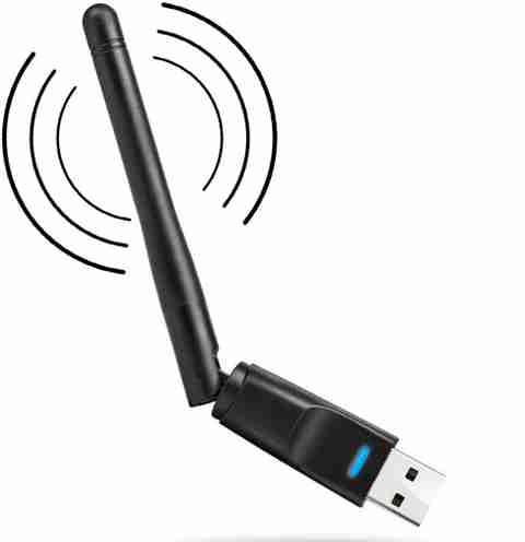 BALRAMA USB Antena WiFi Dongle Adapter 150Mbps DVR Supported (Black) Wired Ethernet Lan Adapter compatible with Windows (100 Mbps) - Image 2