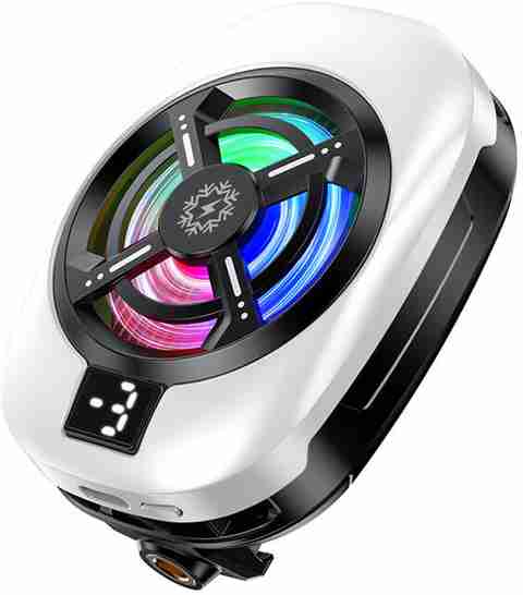 Flipkart SmartBuy Mobile Phone Radiator Portable Gaming Cooler Ice Cooling Fan Back Clip RGB Light TL16 RGB USB Cooling Fan USB Fan (Black) - Image 5
