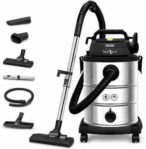 Inalsa Master Vac 35 Wet & Dry Vacuum Cleaner Master Vac 35 Wet & Dry Vacuum Cleaner 35 LTR Capacity,1700 W,22 kPa Suction,Blower Function, HEPA Filter, House Cleaning Machine,Industrial Vacuum Cleaner Heavy Duty (Black) (Black) - Image 3