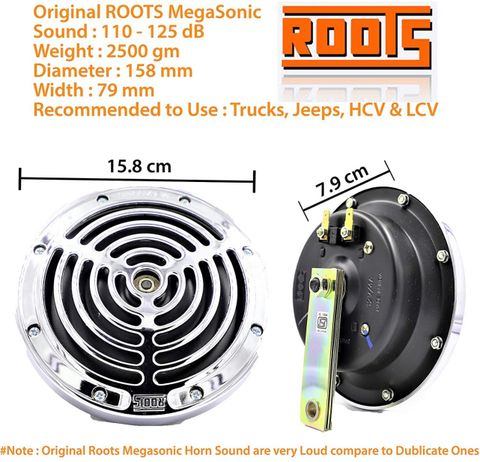 Roots Megasonic Horn for Bajaj, Aprilia, Universal for Bike, Car, - Image 5