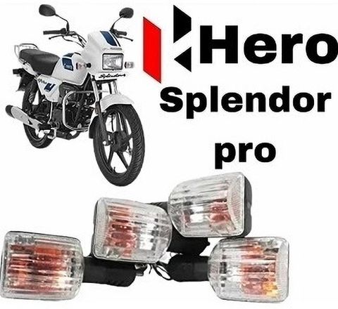 Splendor Front, Rear, Side Indicator Light for Hero Splendor (Orange) - Image 6