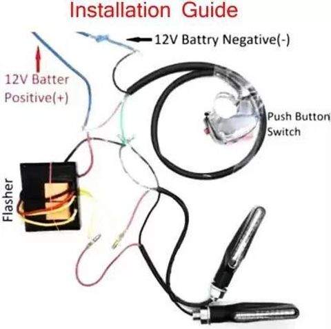 CROXIV Front, Rear, Side Flasher Indicator Light for NA, Universal For Bike Universal For Bike (Multicolor) - Image 4