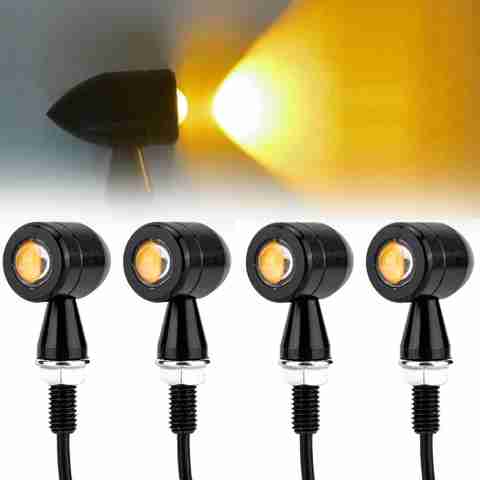 HALLOWS Universal Bike LED Indicator Light (Amber) - Image 2