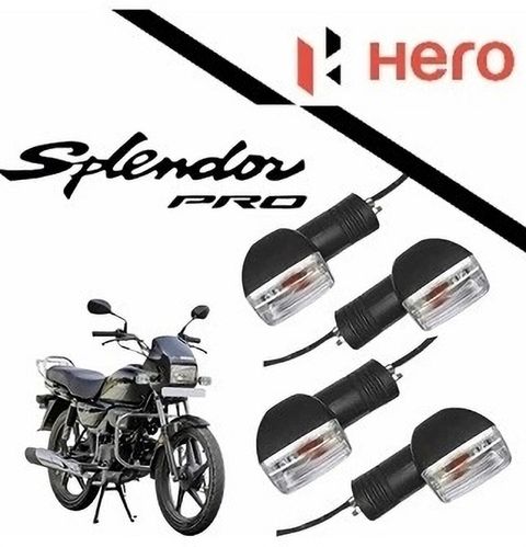 Splendor Front, Rear, Side Indicator Light for Hero Splendor (Orange) - Image 4
