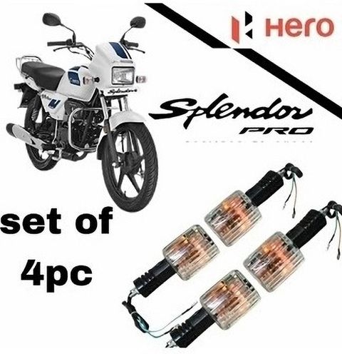 Splendor Front, Rear, Side Indicator Light for Hero Splendor (Orange) - Image 5