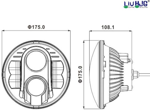 LIU HJG 90W LED Headlight Yellow/White - Image 6