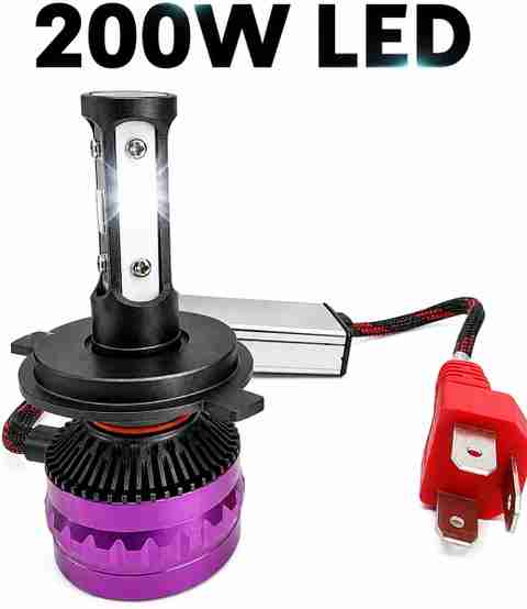 Anaisha Enterprises 200W H4 LED Headlight Bulb White (Pack of 1) - Image 5