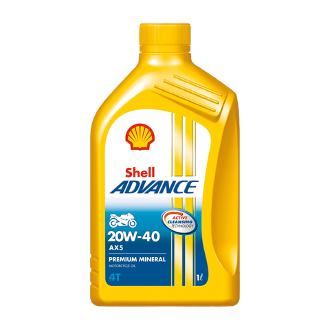 Shell Advance AX5 4T 20W-40 Engine Oil 1L - Image 5