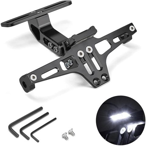 SORAX CNC Adjustable LED Tail Tidy with Number Plate Holder - Image 7