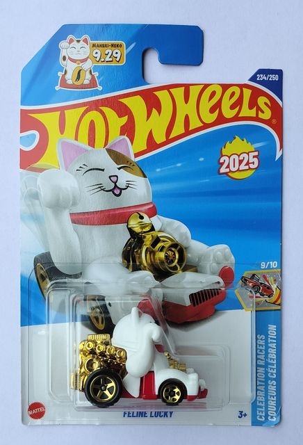 希少 ループウィラー 招き猫 LOOPWHEELER HOT WHEELS CELEBRATION RACERS COUREURS 9/10 FELINE LUCKY 2025