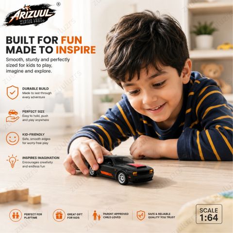 Zuuluzrs Dodge SRT Metal Toy Car, Black - Image 6