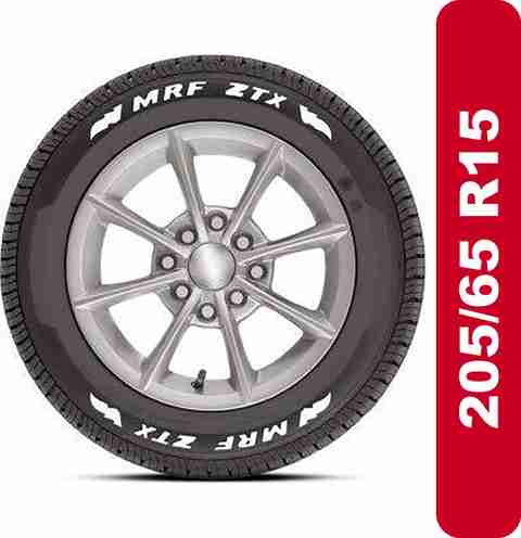 MRF ZTX 205/65 R15 94H 4 Wheeler Tyre Price in India - Buy MRF ZTX