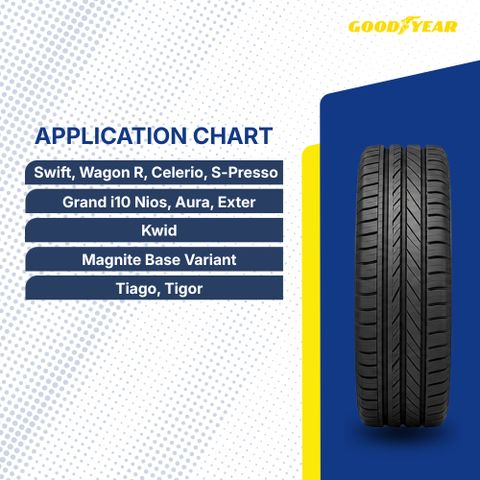 Goodyear DP-M1 165/70 R14 81S Tubeless Car Tyre 4 Wheeler Tyre