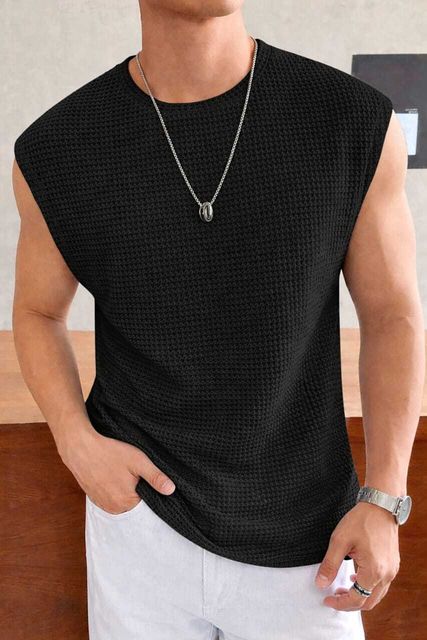 VISEWISH Pack of 2 Casual Textured Muscle Summer Vest - Image 8