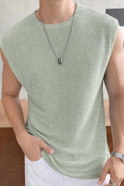 VISEWISH Pack of 2 Casual Textured Muscle Summer Men Vest - Image 8