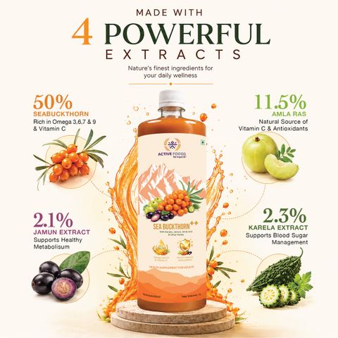 Sugar.fit Sea Buckthorn Juice + 13 Herbs, 1L - Image 6