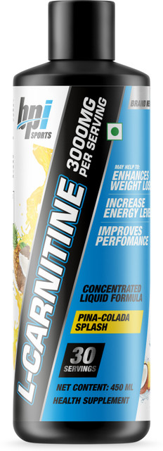BPI Sports Liquid Carnitine - Pina Colada Splash (450ml) Price in India - Buy BPI Sports Liquid Carnitine