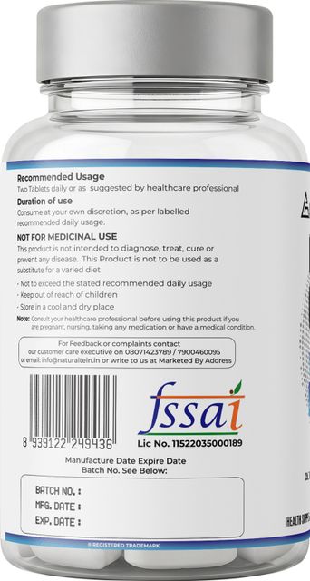 NATURALTEIN Calcium Citrate with Vitamin D3 + K2 (MK7) - 60 Tablets - Image 4