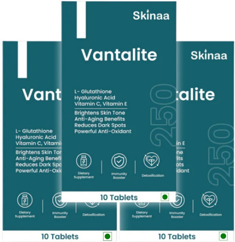 SKINAA Vantalite L-Glutathione Tablet for Glowing Skin, Anti-Aging, & Dark Spot Reducer Price in India