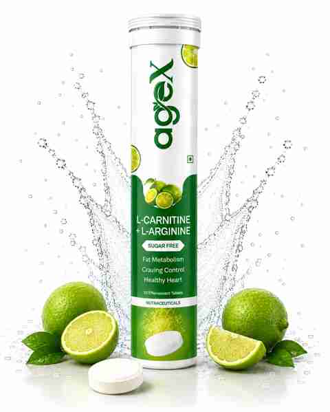 AGE-X L-Carnitine 500mg + L-Arginine 3000mg Effervescent Tablet | Sugar-Free | Lemon Price in India - Buy AGE-X L-Carnitine 500mg + L-Arginine 3000mg Effervescent Tablet | Sugar-Free