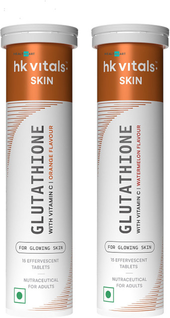 hk vitals glutathione Skin Glow Effervescent Tablets with Vitamin C & E Price in India Buy HK Vitals Glutathione Effervescent