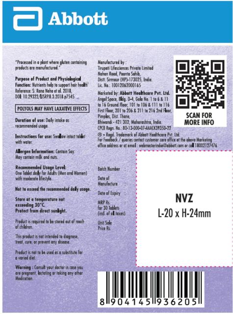 Follihair New Amino Acids Vitamins 30 Tablets - Image 6
