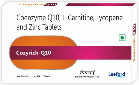 lycopene coenzyme q10 l-carnitine and zinc tablets Leeford Cozyrich-Q10 Infused with CoeQ10,L-Carnitine, (Unisex) Price in India كريم لعلاج التصبغات ghk cu tolerance downregulation Pack Size:1 Kg / 2.2 Lbs