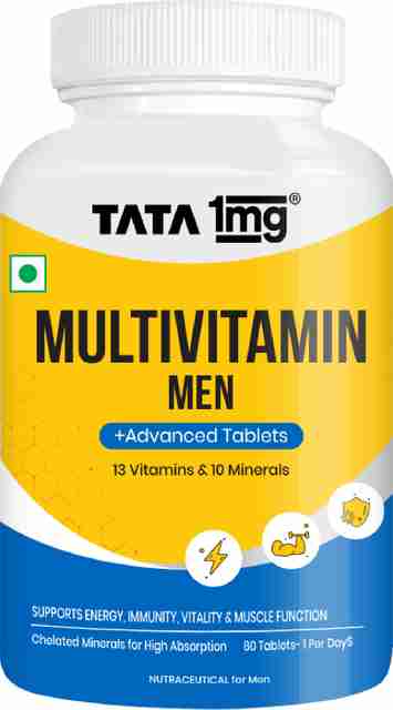 TATA 1mg Multivitamin Men â Energy, Immunity & Vitality (60 Tablets) - Image 3