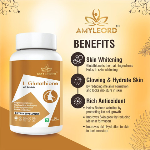 glutathione rich seeds Amyleord L-Glutathione Tablet with Vitamin C&E, Biotin, Grape Seed Extract for Skin Glow Price in India tiered-discounts NAD+ reverses Alzheimer's neurological Type:IM