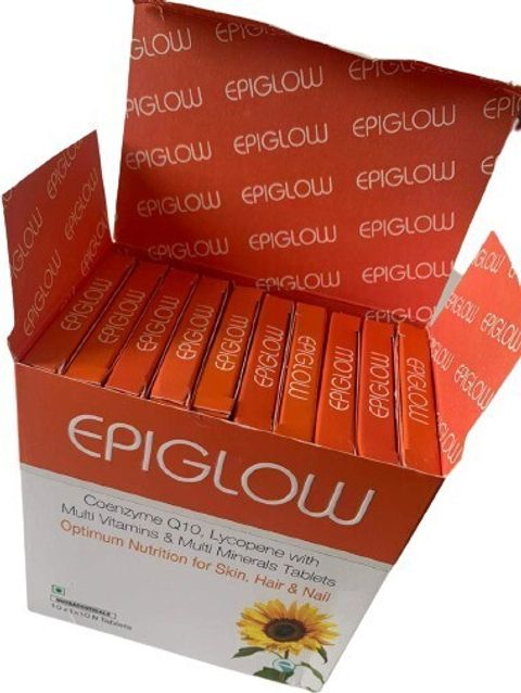 epiglow glutathione Multi Vitamins and Multi Minerals Nutrition for Skin, Hair & Nail(10 Tablets * 10) Price in India Goal: Firm & Lift