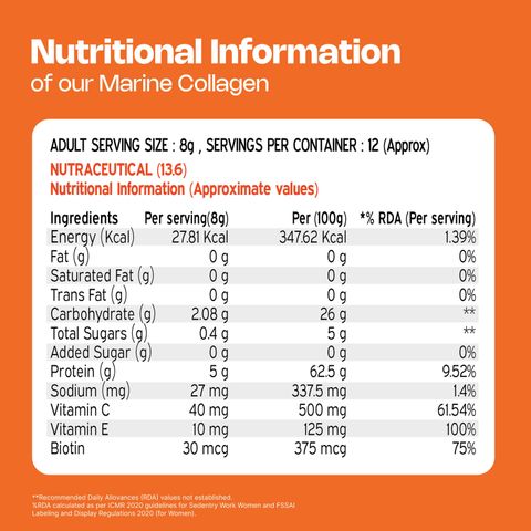Nutriburst Japanese Marine Collagen Powder Orange 100g - Image 8