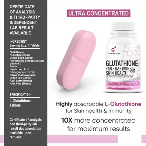 glutathione tablets skin whitening in south africa GOA NUTRITIONS For Men For Whitening, Face And Hair 60 Tablet Price India Encuentra los 3 Pokémon Bulk Savings:Single Bottle new_60d