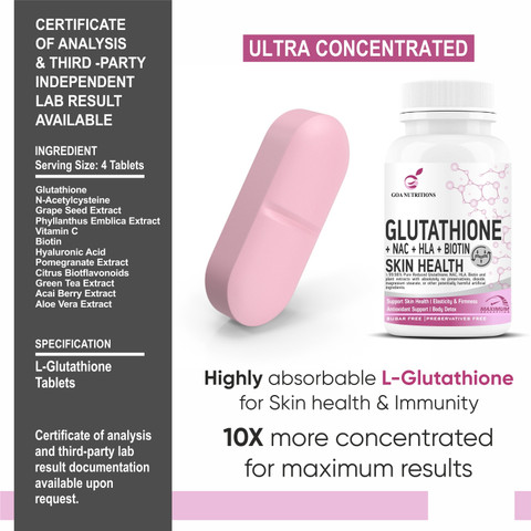 glutathione for skin whitening tablets Capsules - 1500mg Blend with L-Glutathione & Ginger, 60 caps | Beauty & Support* Supplement shop Vee White Glutathione capsules