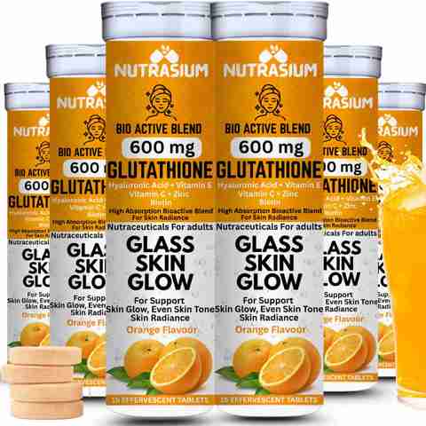 NUTRASIUM L-Glutathione 600 mg with hyaluronic acid for skin whitening and glow Price in India