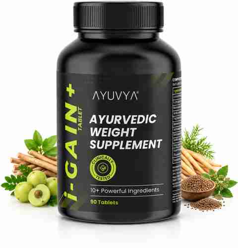 Ayuvya i-GAIN+ Ayurvedic Weight Gainer Tablets (90) 90 Tablets - Image 3