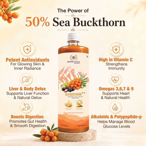 Sugar.fit Sea Buckthorn Juice + 13 Herbs, 1L - Image 8