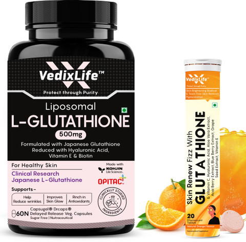 liposomal glutathione supplement japan VedixLife 500mg Capsule with Glutathione Effervescent Tablet Price in India All-In-One Glutathione – Royal Deodorant & Spray Style:WITH LABEL
