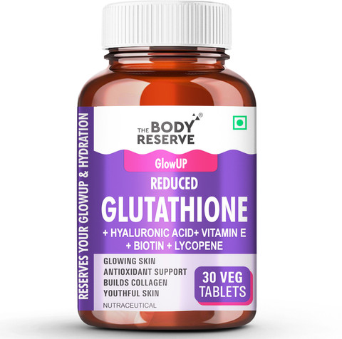 japanese glutathione brand THE BODY RESERVE L-Glutathione Tablets 500mg for Skin Glow, Clear & Youthful Skin 30 Tab Price in India مكمل تفتيح البشرة من الداخل Peter evaluates longevity drugs, Size:2 Boxes (60 Film Strips) - 10% OFF