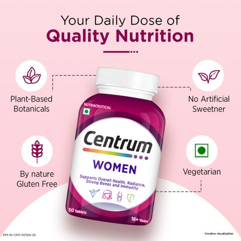 Centrum Women|Supports Overall Health (Veg) |World's No.1 Multivitamin (30 Tablets) - Image 8