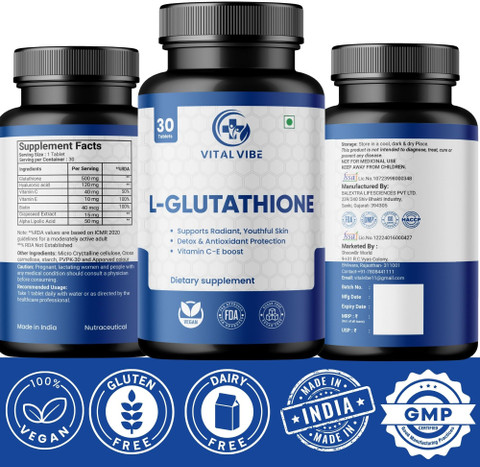 l glutathione vital VIBE L-Glutathione Tablets | Skin Brightening & Anti-Ageing Formula with Vitamin C Price in India - Buy VITAL VIBE L-Glutathione Tablets Size:30mL codeage sport should bpc 157 be