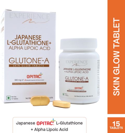 Glutone Japanese Glutathione with Alpha Lipoic Acid tablet for Glowing Skin & Dark spots Price in India