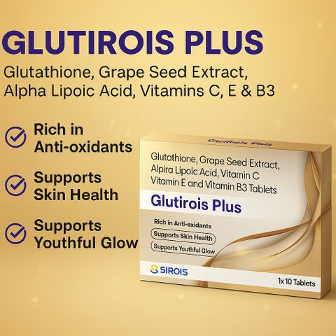 GENFORD Glutathione, Grape Seed, Vitamin c and E and B3 Glutirois Plus Price in India