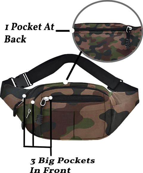 Classic Carryalls Waist Bag fanny pack bum bag travel passport holder chest bag phone money holder waist bag (Multicolor) - Image 7